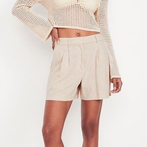 NWT | Old Navy | Linen Blend Taylor Trouser Shorts